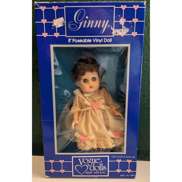 Vogue 8" Ginny Doll 1984 Antique Lace Poseable - Picture 1 of 6